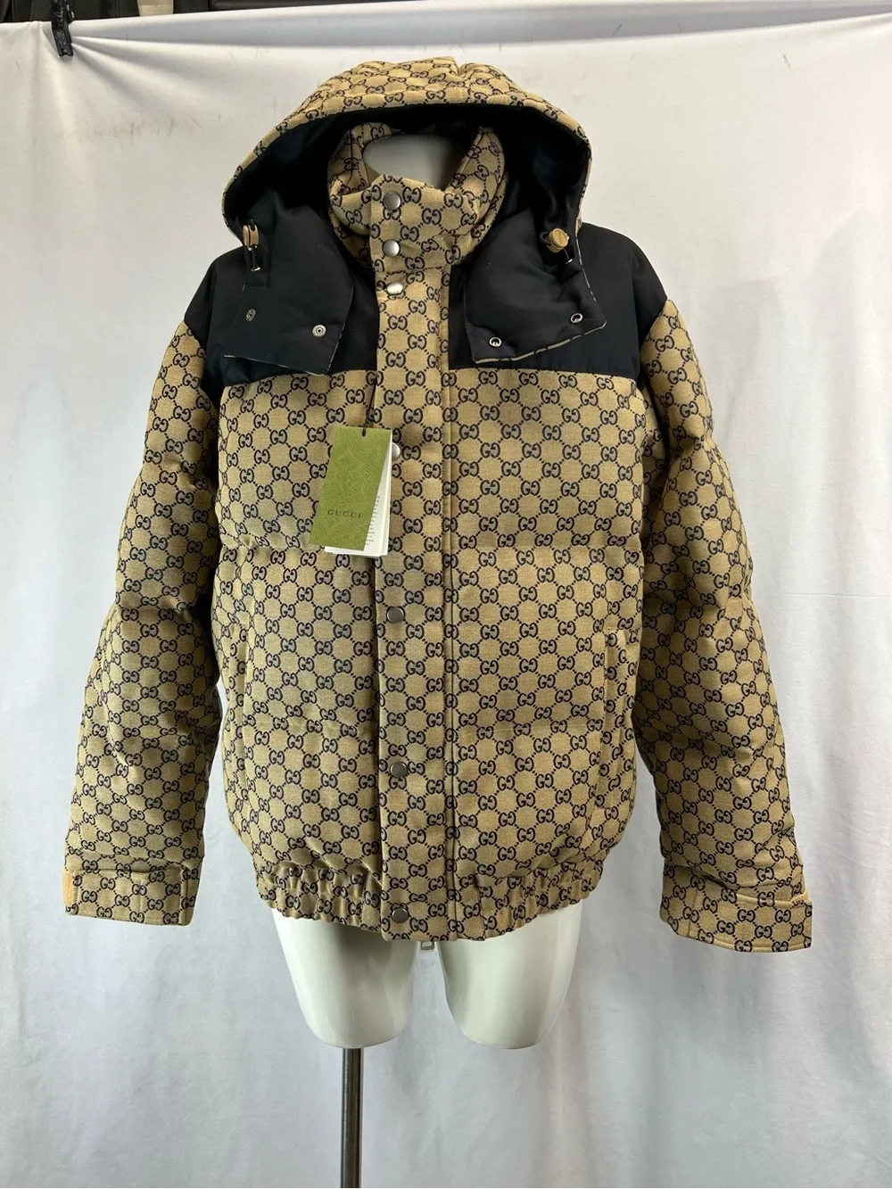 Gucci Gg Canvas Goose Down Jacket